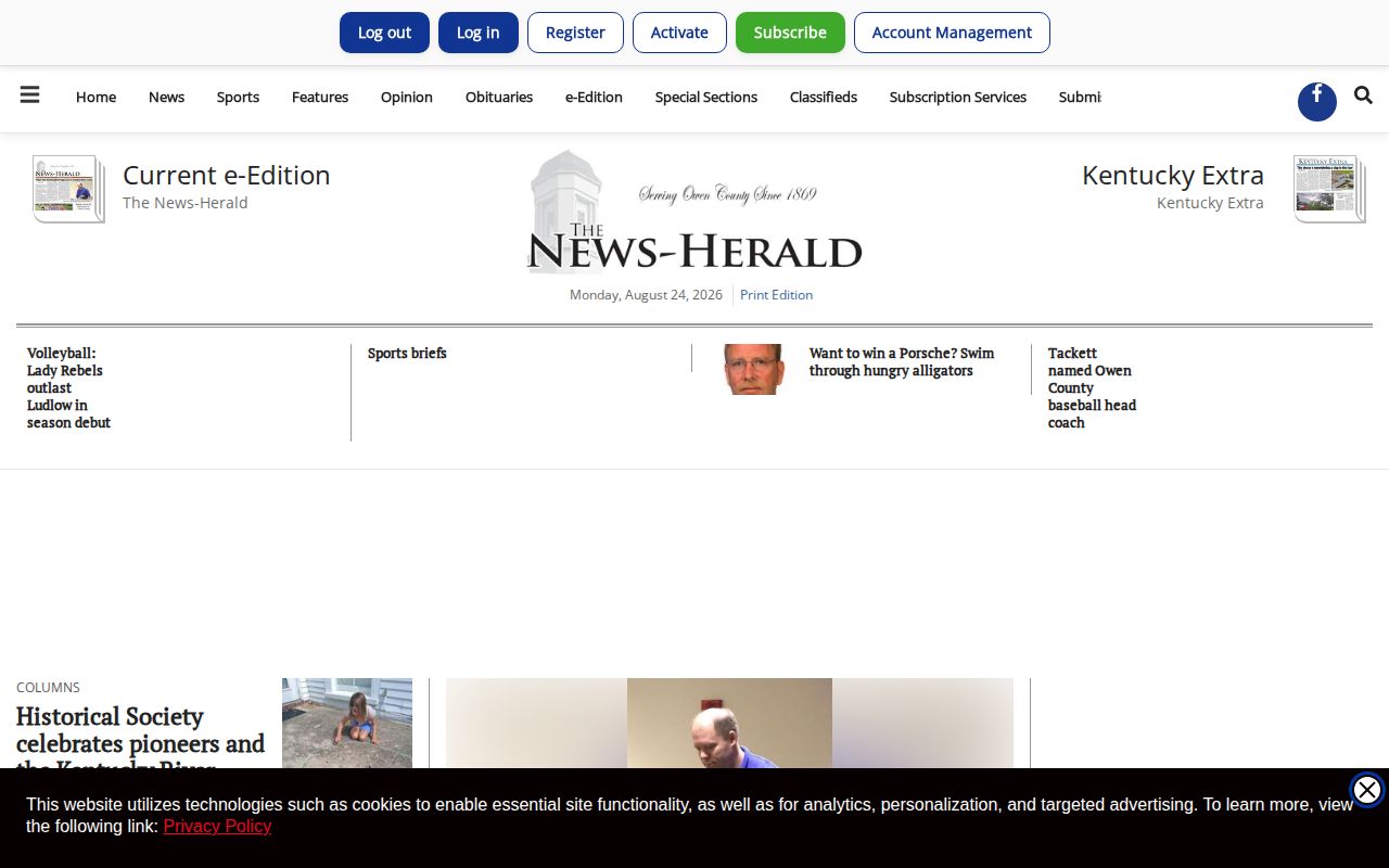 Owen County crime news and arrest record coverage on the Owenton News-Herald
